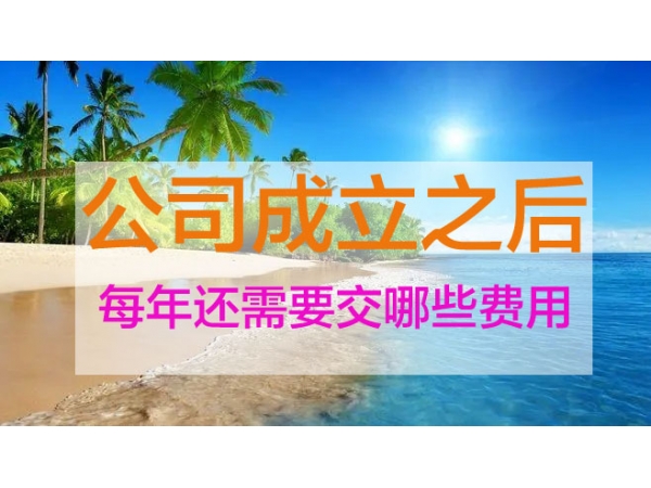 公司成立之后每年还需要交哪些费用